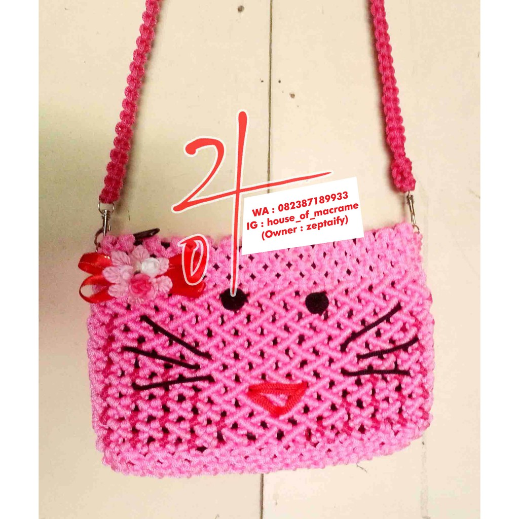 Tas Tali Kur Motif Hello Kitty Sling Bag