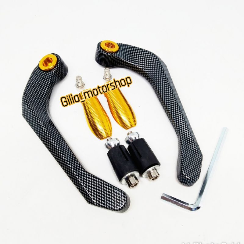 Proguard Handguard Sabit Carbon Full CNC Universal Motor Nmax PCX Vario Scoopy Beat Vespa dll