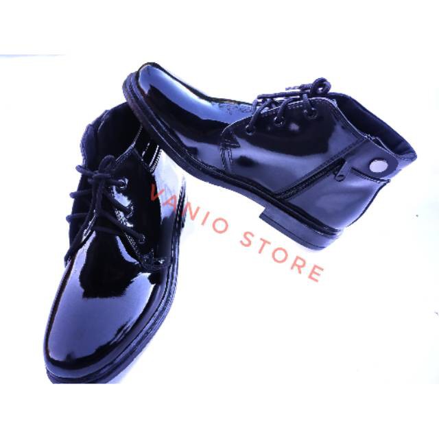 Promo Shopee Sepatu PDL PDH R.04-sepatu PDH TNI POLRI tali dan reselting kulit kilap