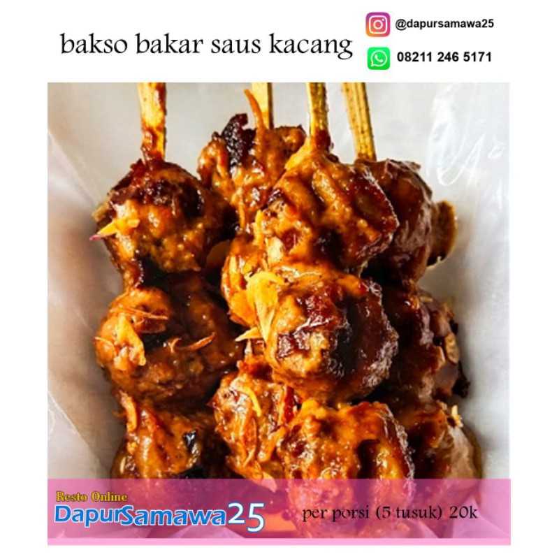 

Bakso Bakar Saus Kacang