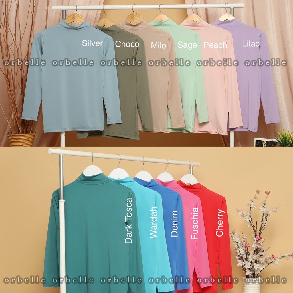 MANSET BAJU TURTLE NECK LENGAN PANJANG