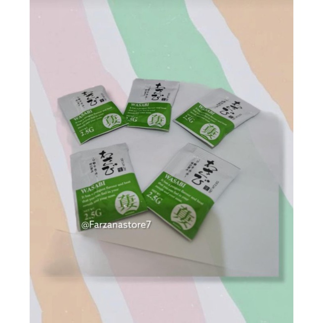 

Wasabi Saus Sushi 2.5 gr isi 3 pcs