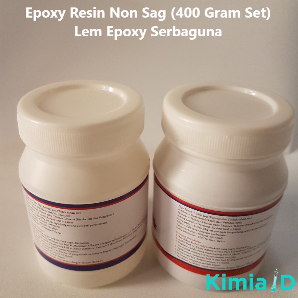 Epoxy Resin Non Sag 400 Gram - Lem Epoxy Resin - Lem Material - Lem Epoxy Resin - Lem Bangunan