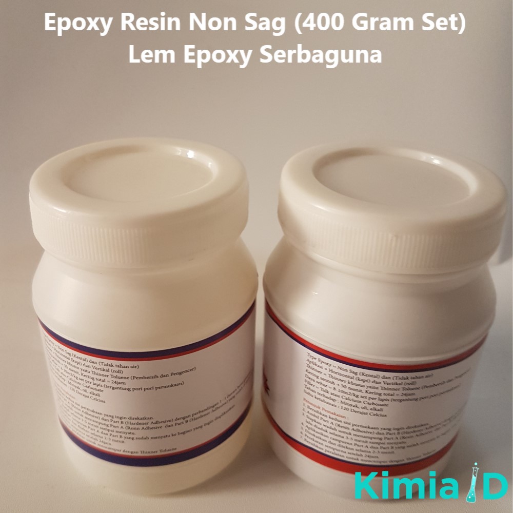 Epoxy Resin Non Sag - 400 Gr - Lem Epoxy Resin - Lem Material - Perekat - Waterproofing - Anti Bocor