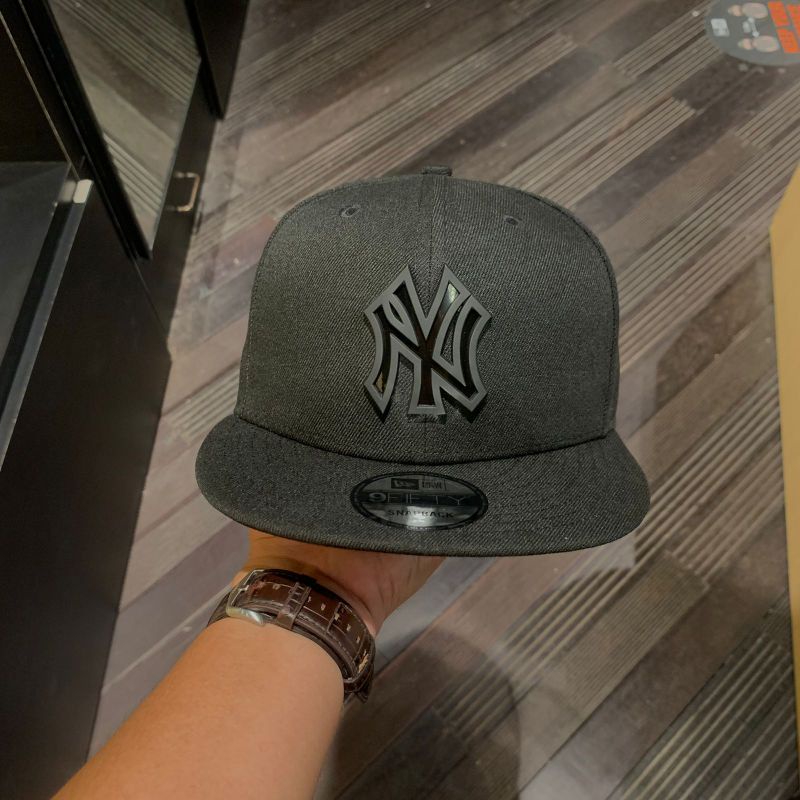 Topi New Era Metal Stack NY Yankees Men's Cap - Black