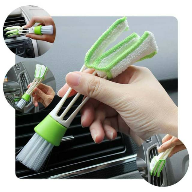 Sikat Pembersih Microfiber Interior Mobil AC Dashboard Duster Brush / Keyboard