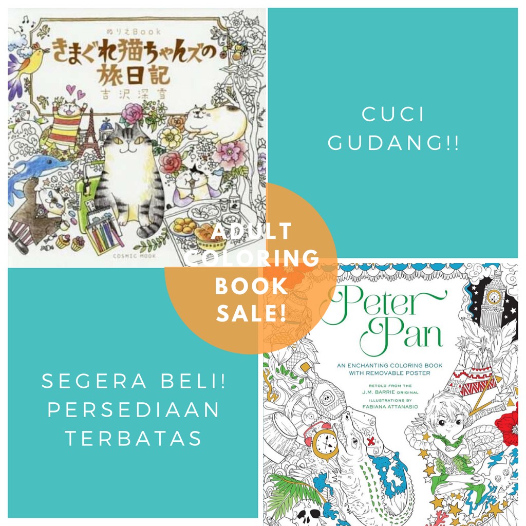 Download Adult Coloring Books Buku Mewarnai Sale Shopee Indonesia