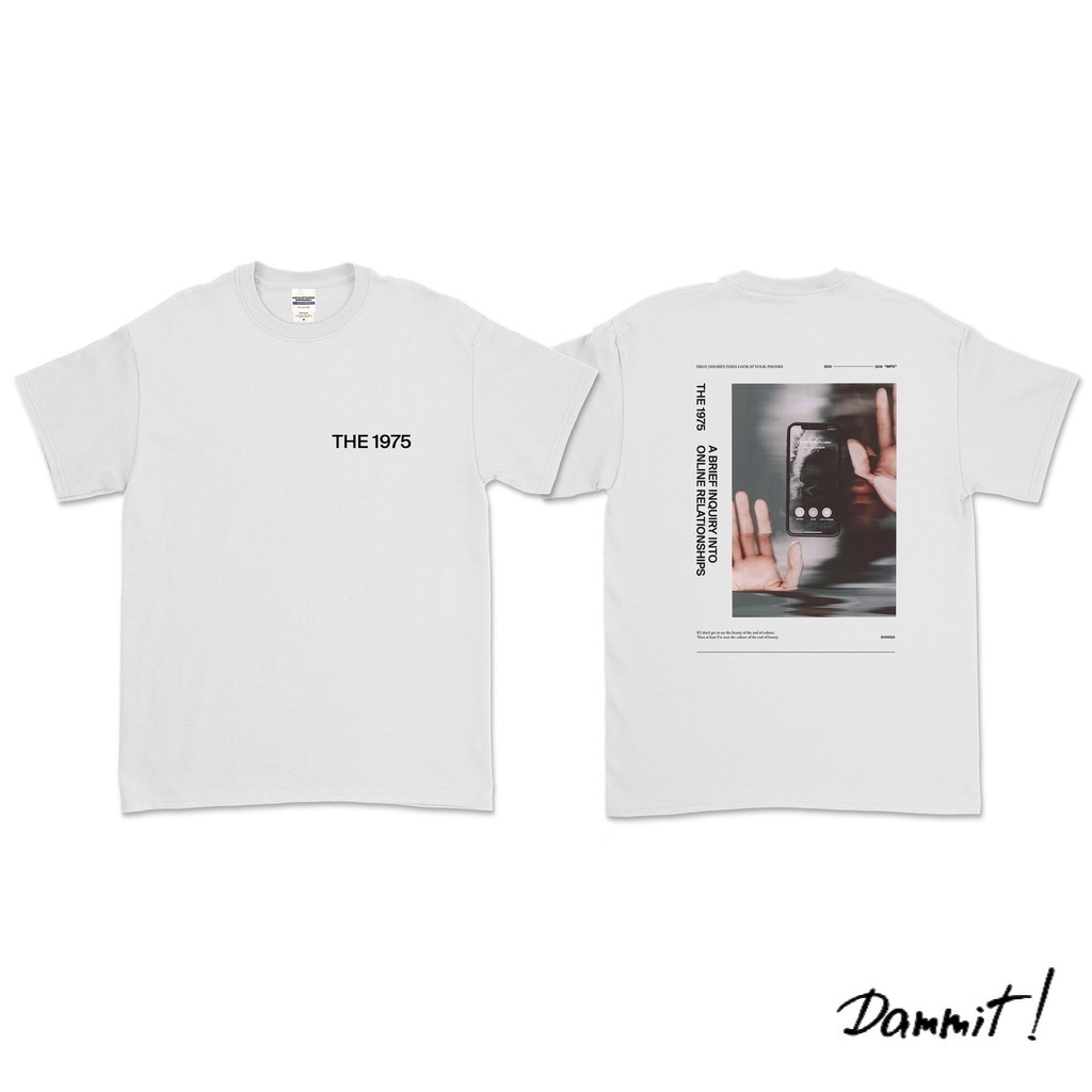 THE 1975 - ABIIOR SIDE FACE TIME T-SHIRT (DEPAN BELAKANG)