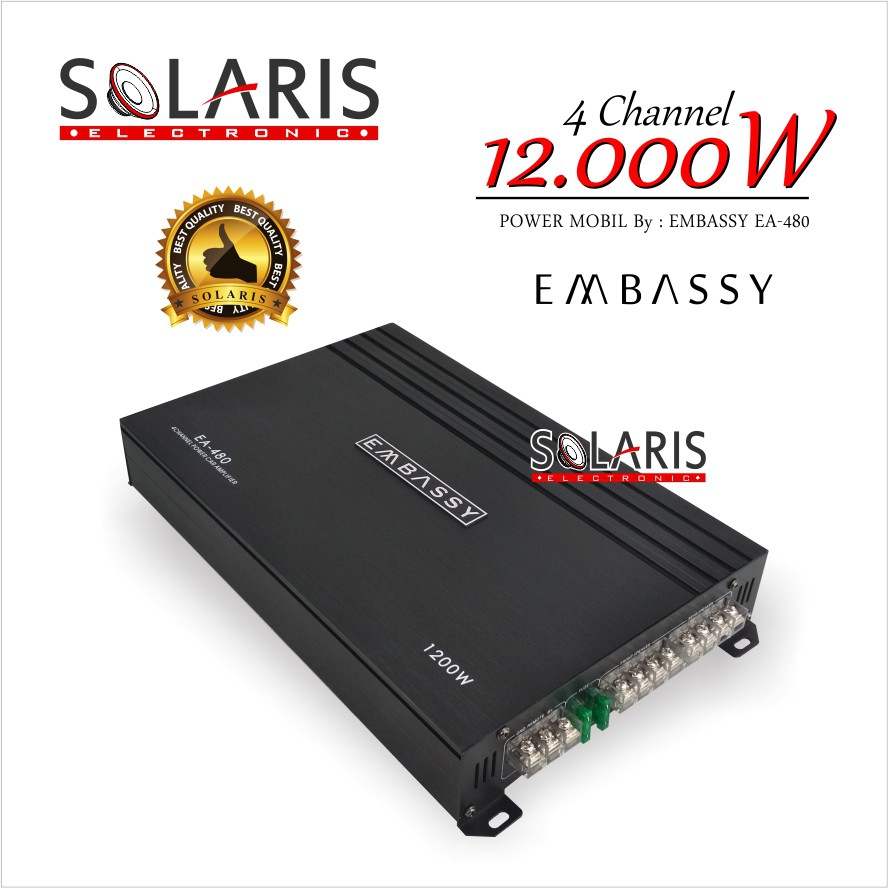 POWER MOBIL 4 Channel 12.000 Watts EMBASSY EA-480