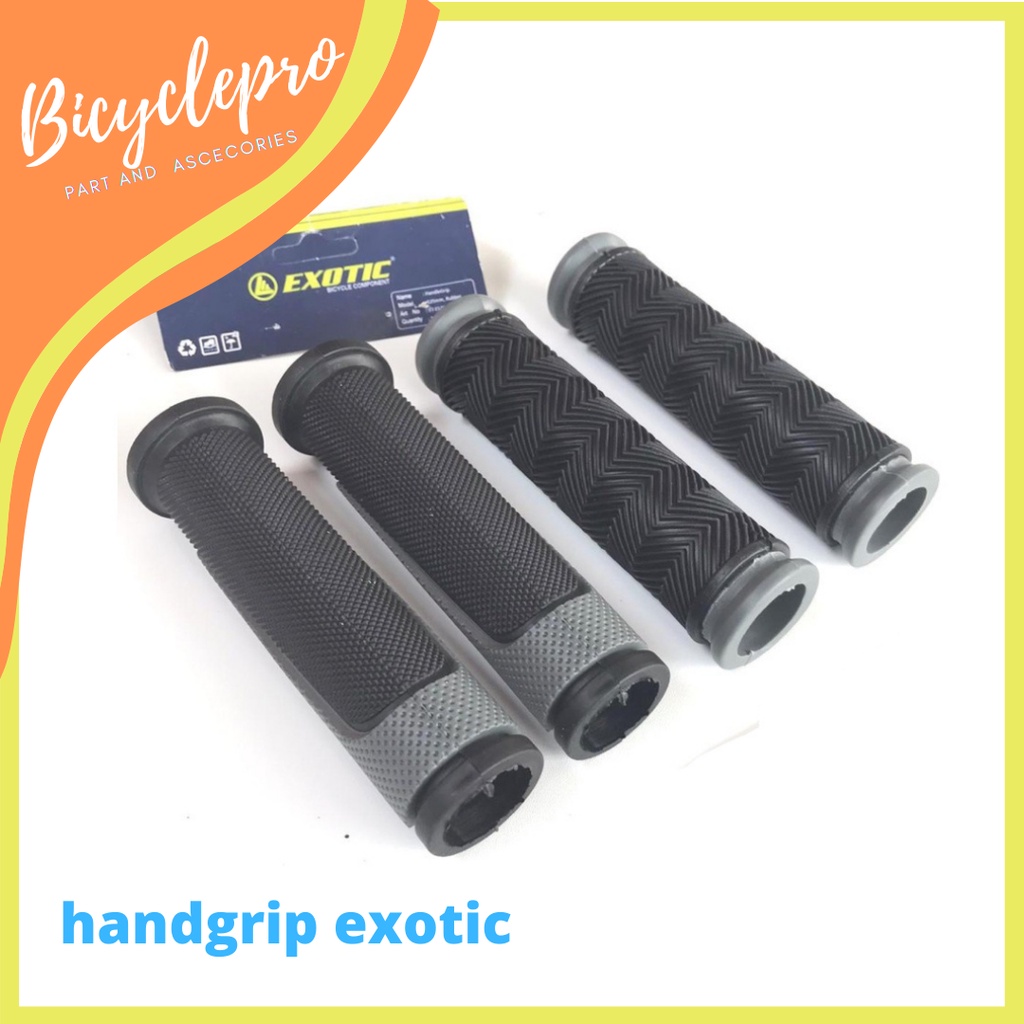 Handgrip Handfat Fat Handle bar Sepeda Lipat MTB BMX exotic hitam abu-abu