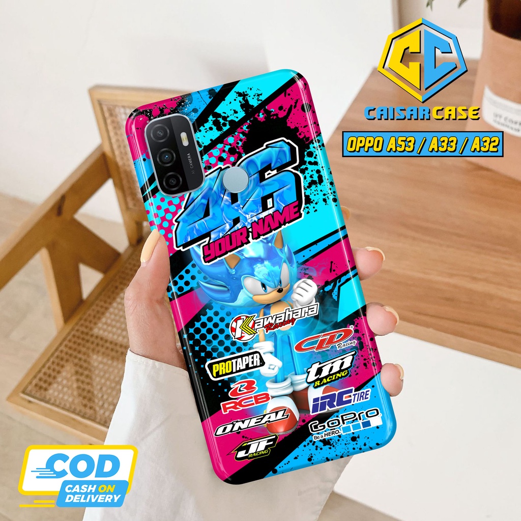 Kaisar Case - Case Hp Racing Oppo A53 / A33 / A32 (3D05RC) Bisa Pakai Nama Dan Nomor Sesukamu Fashio