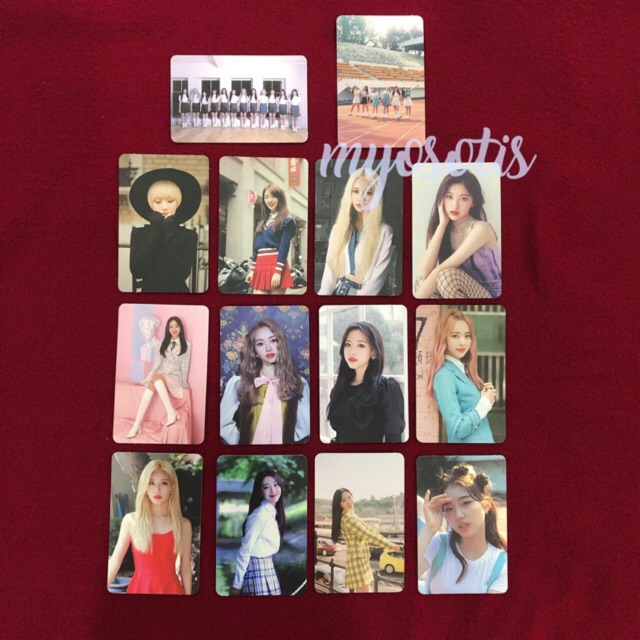 loona photocard pc [haseul, yeojin, jinsoul, choerry, yves, gowon, olivia hye, vivi, kim lip]