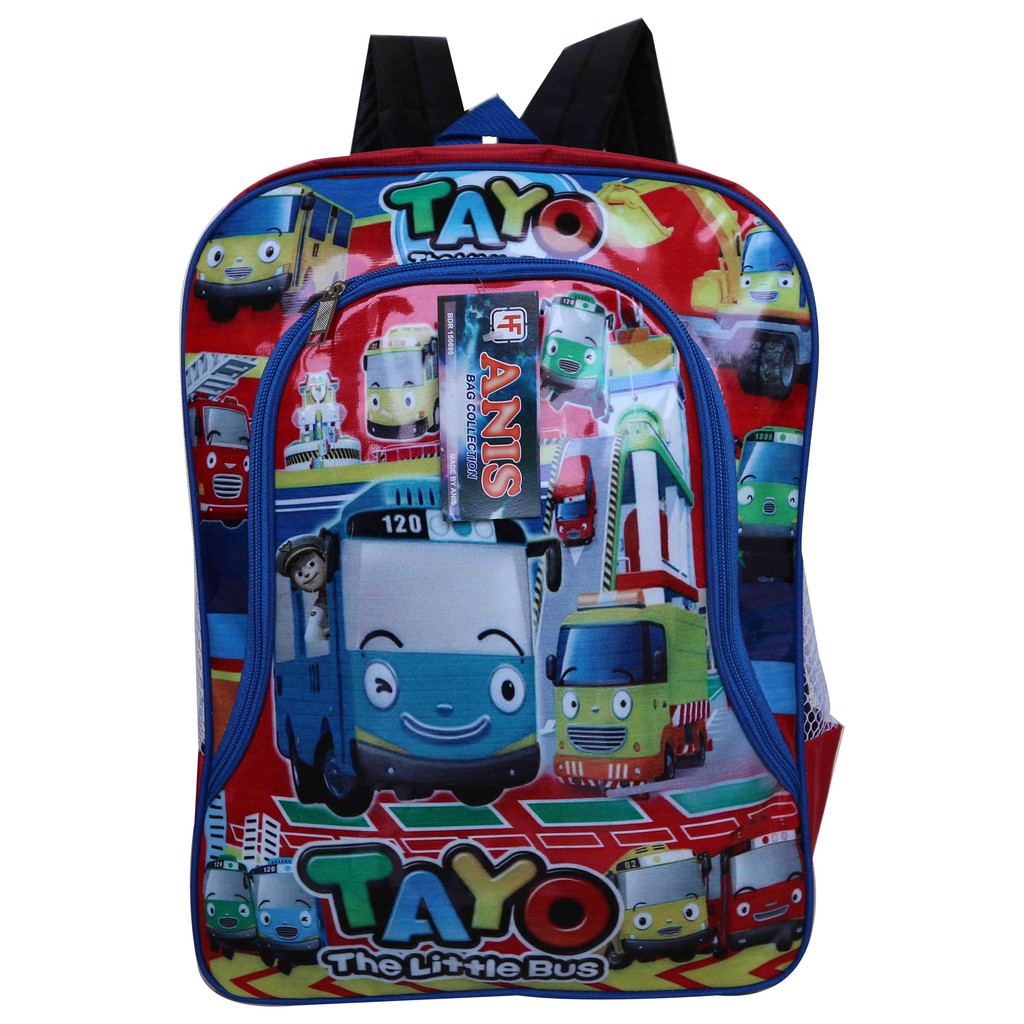 Tas Ransel Anak Cowok Little Bus Merah Keren Bagus Tas Sekolah Jalan Jalan