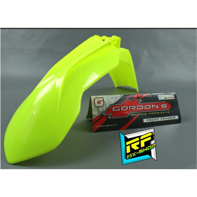 (COD) SPAKBOR DEPAN GORDON SPAKBOR DEPAN BODYSET KLX GORDON HIJAU STABILO & BIRU GOPRO