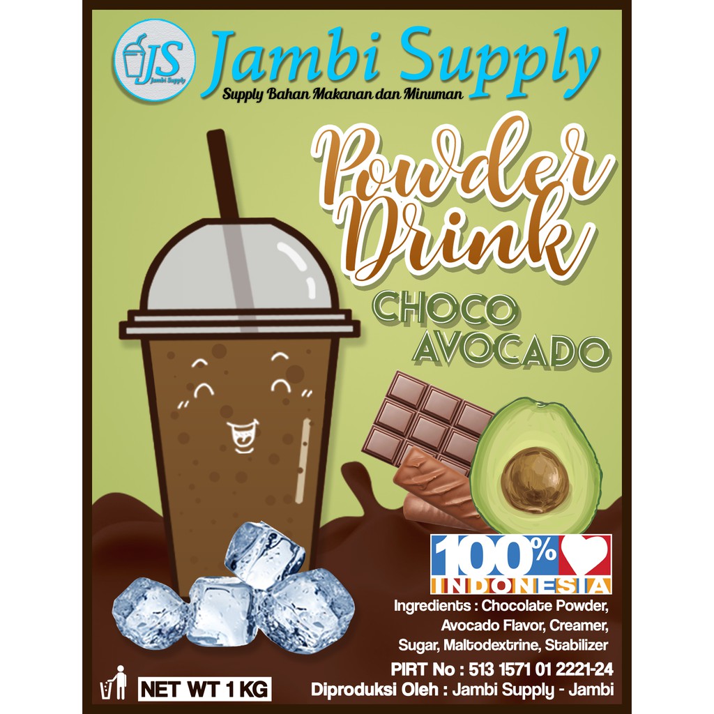 

POWDER DRINK CHOCO AVOCADO MINUMAN BUBUK RASA CHOCO AVOCADO 1KG