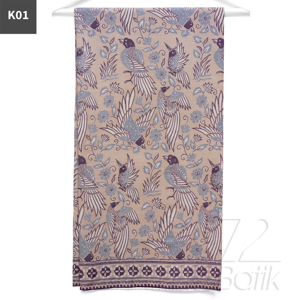 KAIN BATIK PREMIUM Bahan Katun Motif Burung Taman Warna Merah Maroon 721561 Cap 72 Jarik Jarit Samping Kebat Panjang Batik Katun Modern Premium Bahan Seragam Batik Pernikahan Kantor Keluarga Murah Kamen Jadi Batik Bali Lembaran