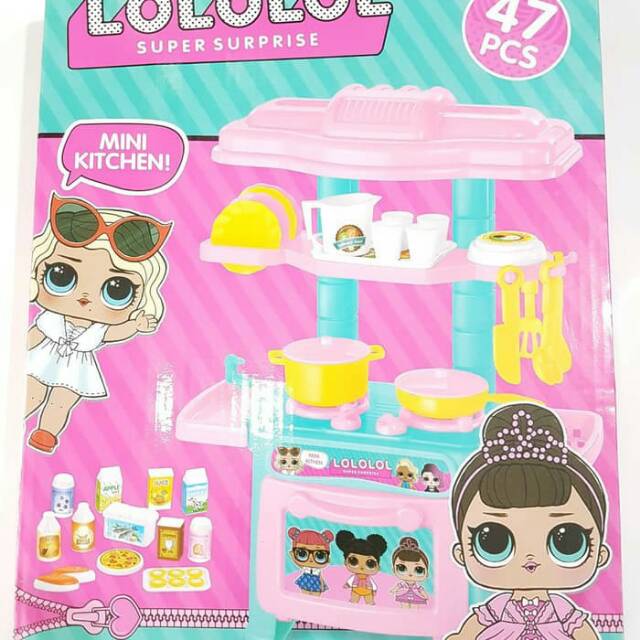 Mainan Lol Mini Kitchen Set Murah 47 pcs 89001 Y1