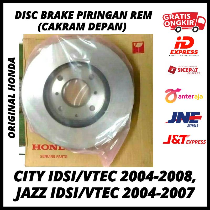 Disc Brake Piringan Rem Cakram Depan City 2004 2005 2006 2007 2008 Idsi/Vtec, Jazz 2004 2005 2006 20