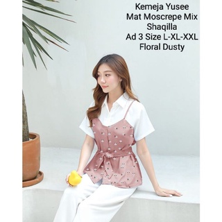 Atasan Kemeja Wanita Casual Terbaru Import Kemeja Yusee Lengan Pendek Ukuran Jumbo Model kekinian Matt Moscrepe Good Quality