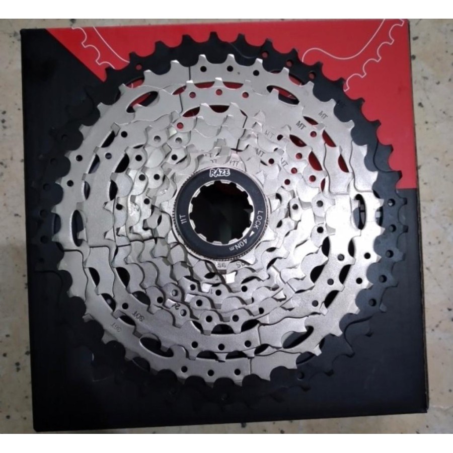 sprocket 9 speed freewheel free wheel sepeda raze 9speed 11-42T cassette