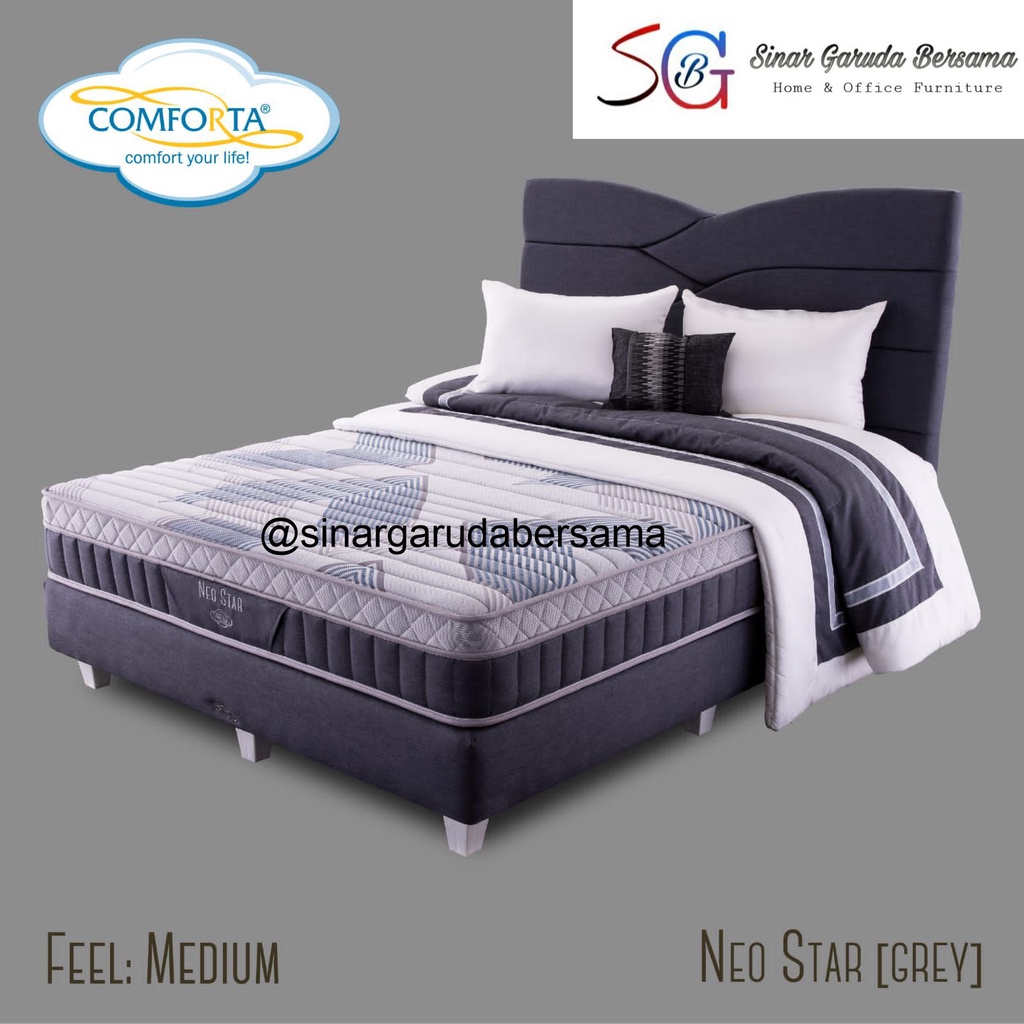 [FULL SET] COMFORTA NEO STAR / SPRING BED COMFORTA TERBARU UKURAN LENGKAP