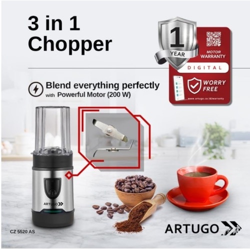 ARTUGO FOOD CHOPPER CZ 5520 AS 3 in 1