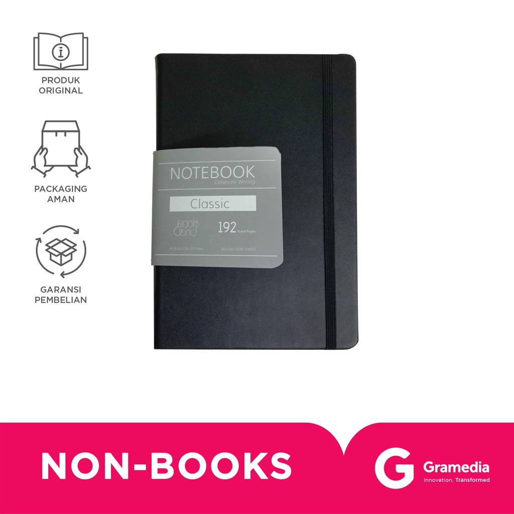 

Books&Bind Nb Classical Hc A5-Slim Black