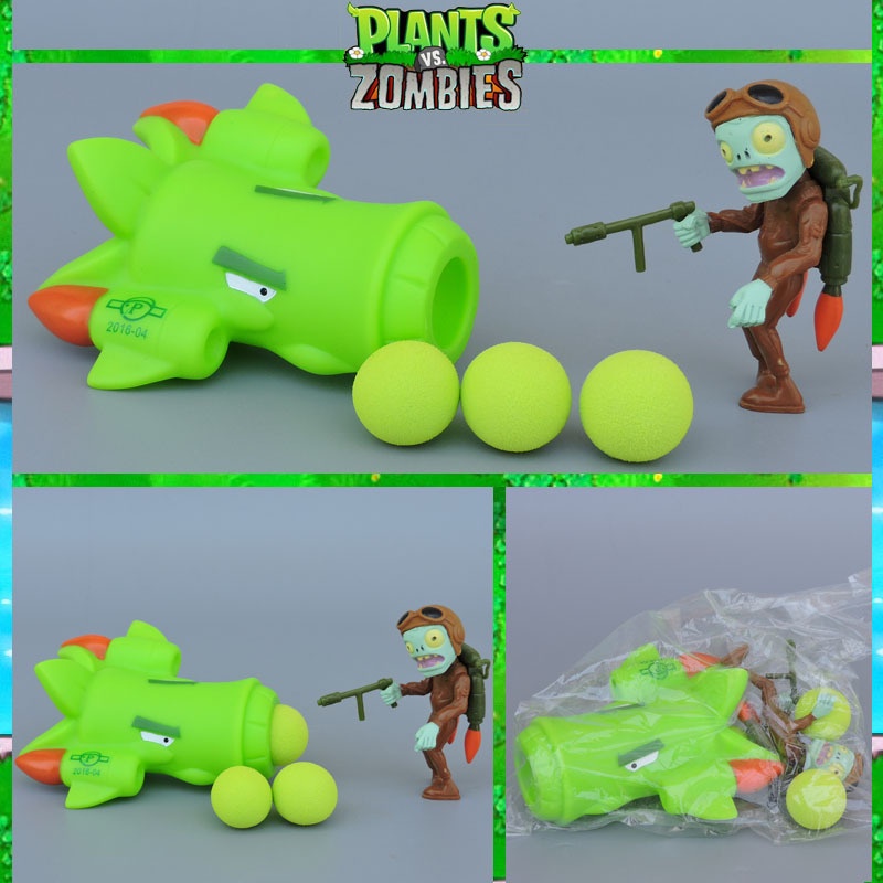 Mainan Action Figure PVZ Plant vs Zombies Kacang Polong 48 Gaya Bahan PVC Untuk Hadiah Ulang Tahun Anak