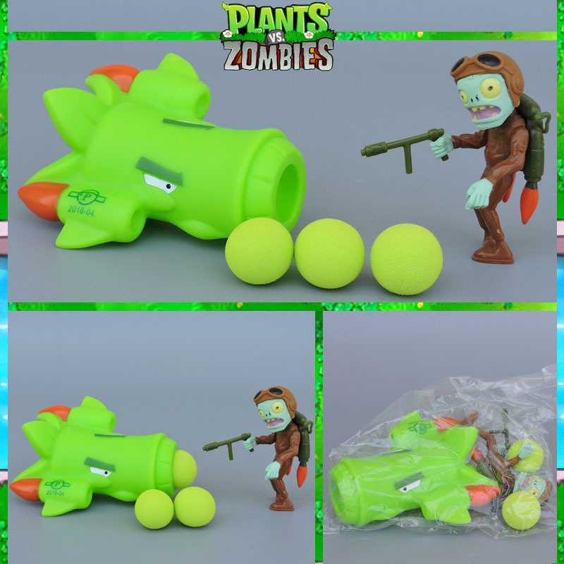 Mainan Action Figure PVZ Plant vs Zombies Kacang Polong 48 Gaya Bahan PVC Untuk Hadiah Ulang Tahun Anak