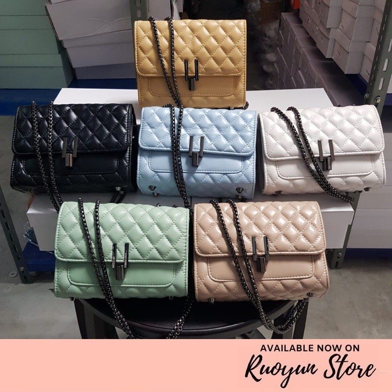 RYX - Quilt Metalic Tas Selempang Fashion Casual - Ori Import