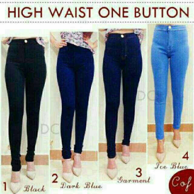 HIGH WAIST HW JEANS ORIGINAL PUNNY SIZE 27-30