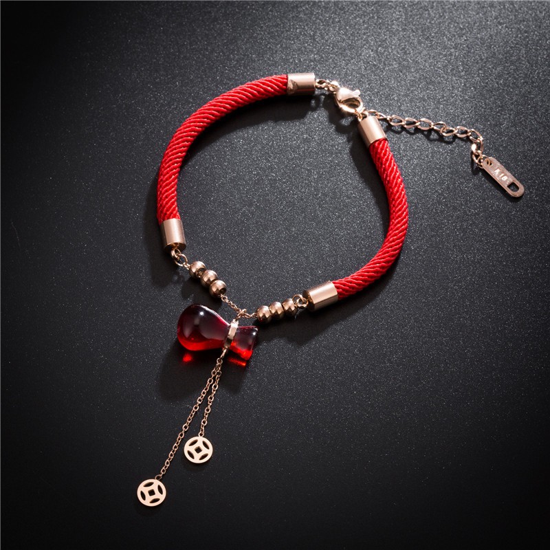 Gelang Keberuntungan Titanium Import Korea Cocok Hadiah GK068 charm