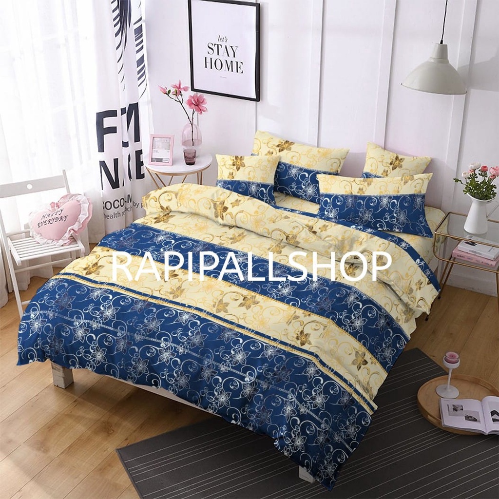 SPREI DISPERS 180X200 MTF FLORAL BIRU