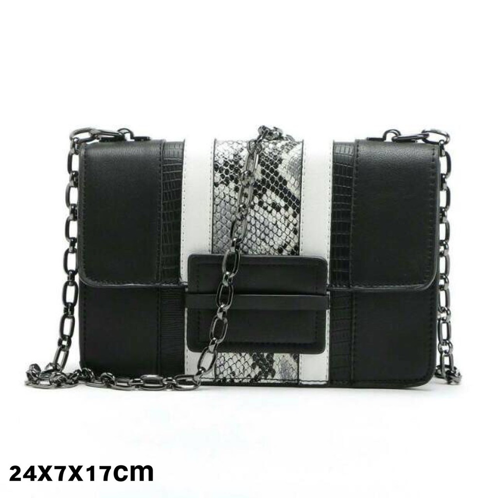 Mango Snake Skin Sling Bag