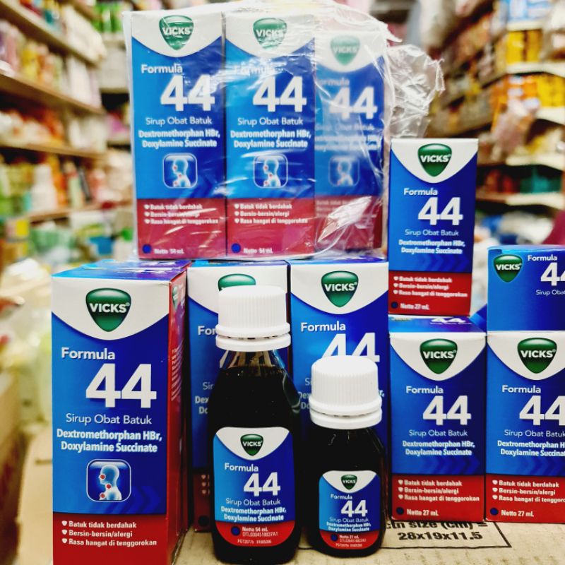 Vicks Formula 44 Syrup 54ml // 27ml - Obat Batuk Dewasa