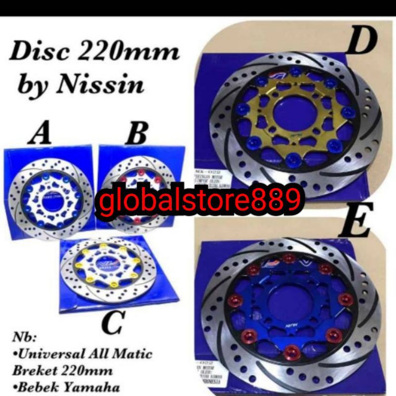 Piringan Cakram Depan Nissin Floating 220mm Universal