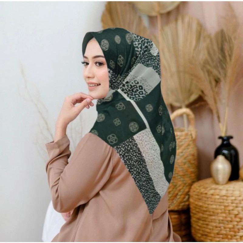 DISKON !! Hijab Segiempat Voal Motif Noorina Series / Jilbab Voal Segi Empat Motif / Kerudung Segiempat Motif / Kerudung Segi Empat