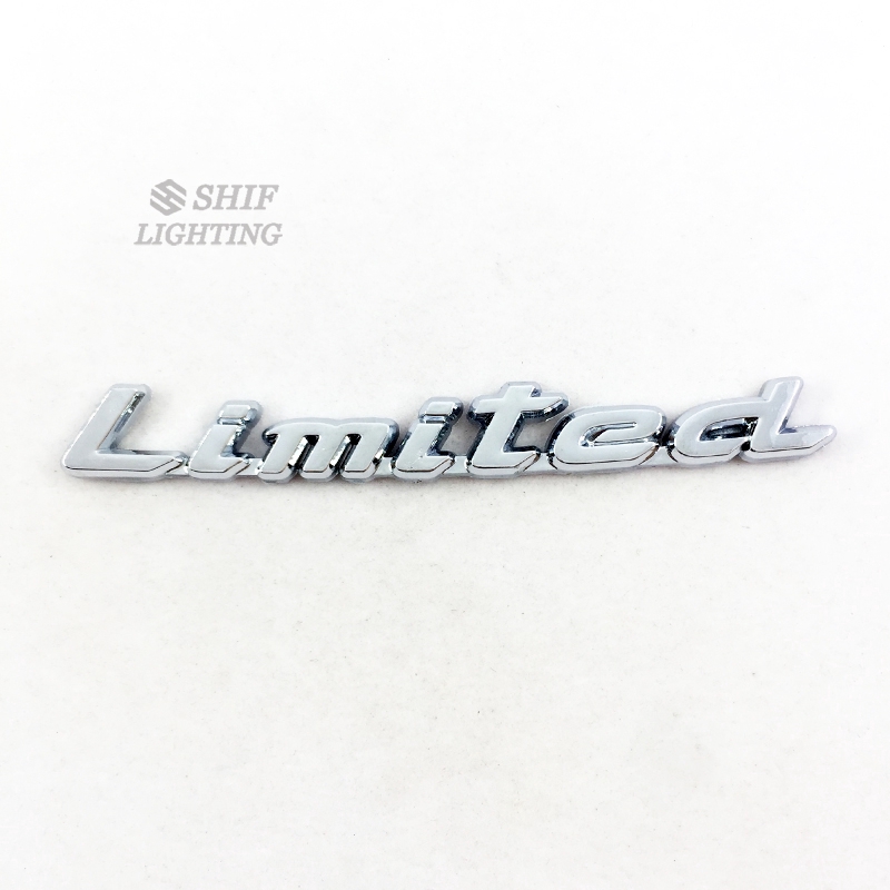 1pc Stiker Emblem Logo Tulisan Limited Bahan Abs Krom Untuk Bagasi Belakang Mobil