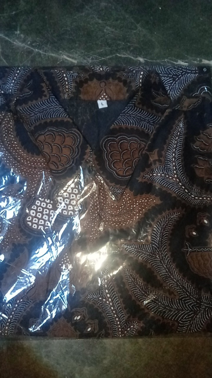 Pradhifta Kemeja Batik Pria Lengan Panjang Full Furing Bahan Katun Sragenan By Kanaya