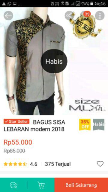 Bisa Cod Bswart Kemeja Batik Pria Kenongo Batik Hrb026 848vo Ppbtk07 Garansi Termurah Shopee M L Xl