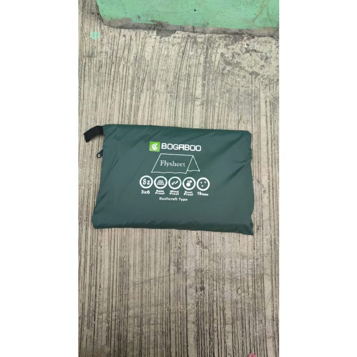 Bisa (COD)  Flysheet Ultralight 3x6 M BOGABOO Waterproof Full Sealed 19 Lubang - Flysheet