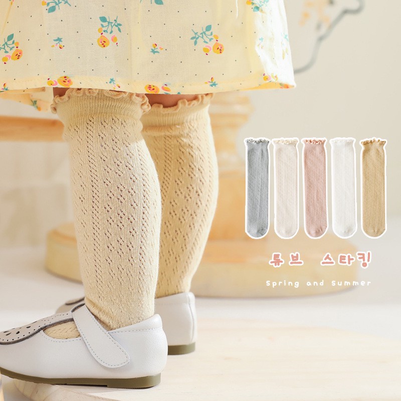 0-3 thn | KAOS KAKI PANJANG BAYI ANAK IMPOR NEWBORN SOCKS PEREMPUAN catalog QN QAD