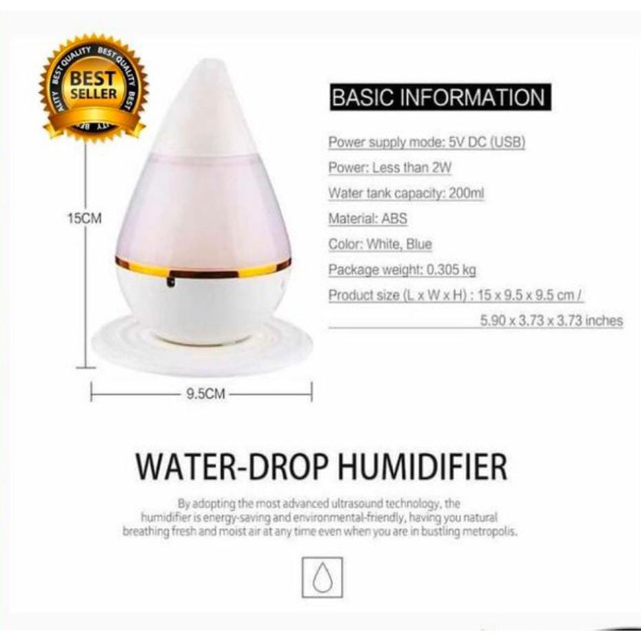 Diffuser 7 colour led/ Humidifier - Pelembab udara ruangan - 7 warna warni -home rumah, motif