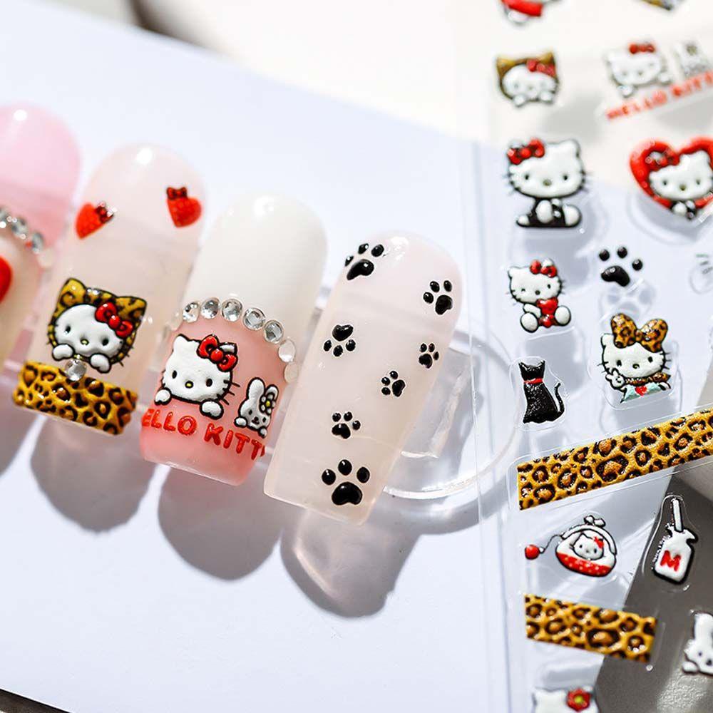 Mxbeauty Stiker Kuku Motif Print Kartun Untuk Dekorasi Nail Art
