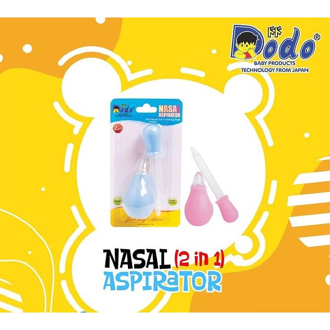 Pembersih Hidung Bayi / Nasal Aspirator baby 2 in 1 Penyedot Ingus Isi 2