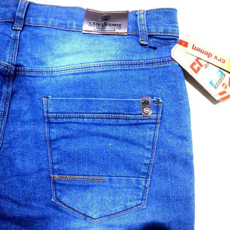 celana jeans pendek pria jumbo BIGSIZE