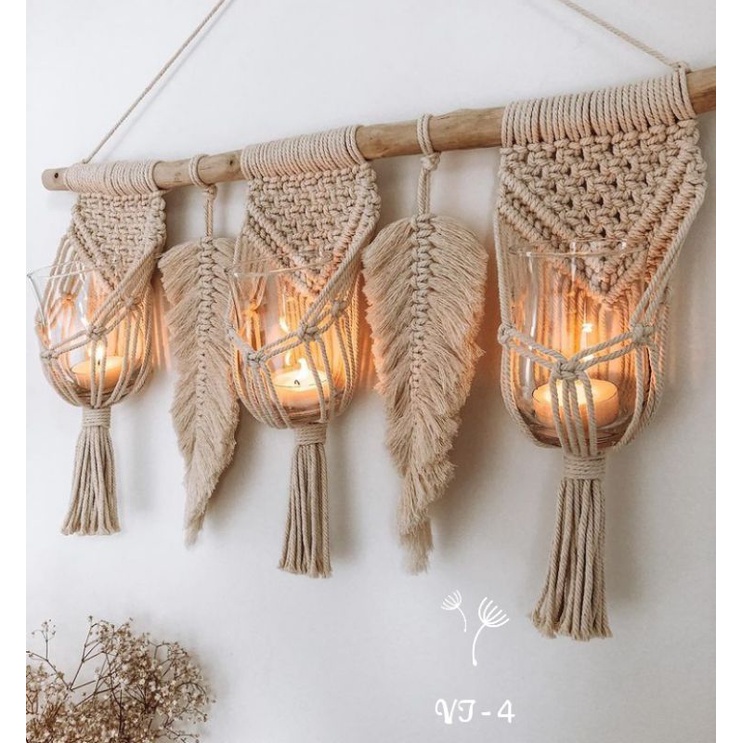 Macrame Wall Hanging/Home decor/Vas gantung