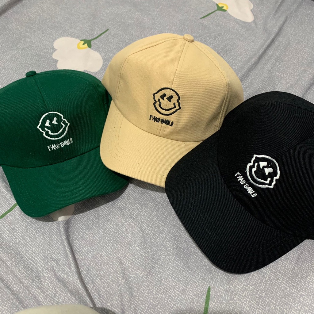 Topi Fake Simle Polocaps Pria Wanita - Topi Bisbol Model Caplok