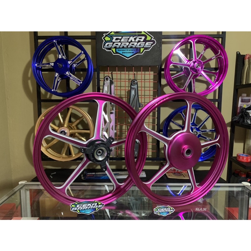 VELG AJI RACING ENKEI 505 RING 17 PNP AEROX AEROX WARNA UNGU