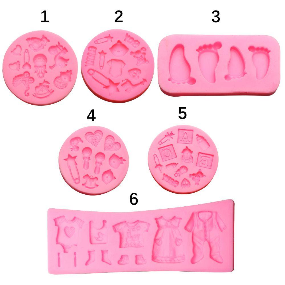 Populer 6pcs Polymer Clay DIY Kue Perlengkapan Dapur Fondant Cetakan